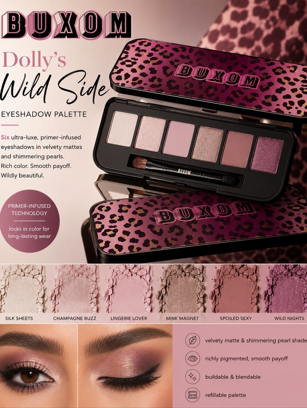 Buxom Dolly's Wild Side Eyeshadow Palette